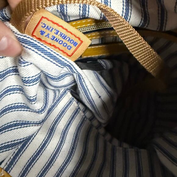 DOONEY & BOURKE Yellow Beacon Drawstring Shoulder Bag Purse - Picture 6 of 13